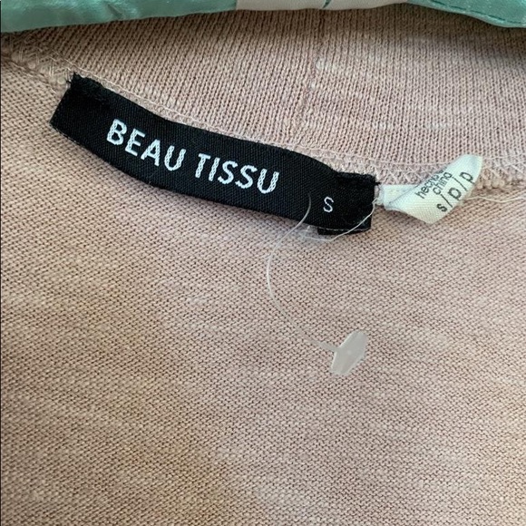 Beau Tissu Pink cutout shirt - Picture 3 of 3